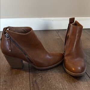 Brown Leather Ankle Boots